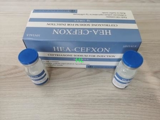 China Ceftriaxone Sodium For Injection 1.0G 0.5G Antibiotic Medicines BP / USP supplier