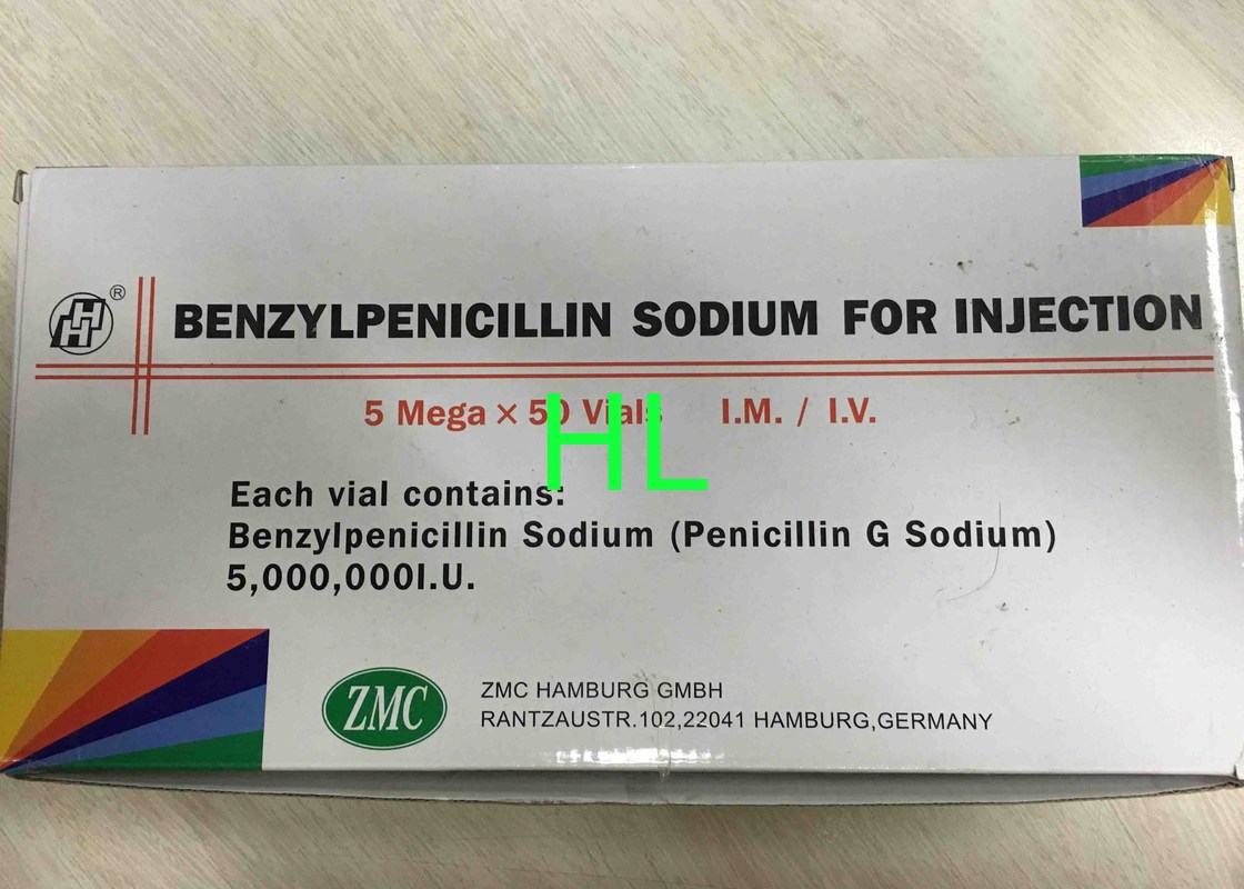 Benzyl Penicillin Sodium For Injection 1 Mega / 5 Mega Antibiotic Drugs