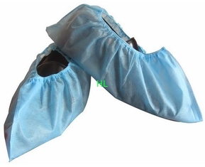 China Disposable Non-Woven PP CPE Shoecover Medical Textile Products Non - Skid Shoe Cover supplier