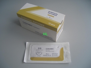 China Medical Surgical Equipment Non Absorbable Sterial Chromic or Plain Catgut Surgical Suture supplier