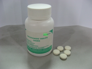 China Niclosamide Tablets 500MG Anthelmintic Medicines 100's / Bottle supplier