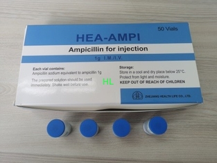 China Ampicillin Sodium Powder Injection 1.0g Antibiosis Drugs 3 Years Expiration Date supplier