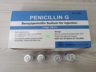 China Benzyl Penicillin Sodium For Injection 1 Mega / 5 Mega Antibiotic Drugs supplier