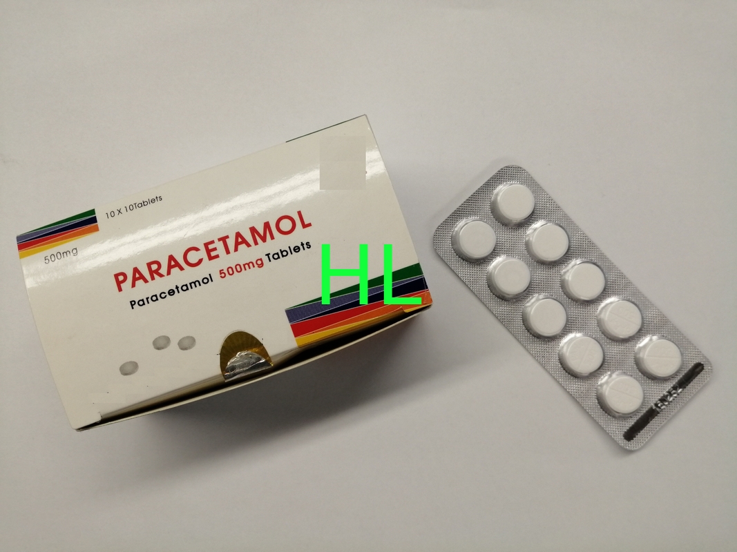Paracetamol Tablets 500MG Antipyretic analgesic Medicines 10*10's / Box
