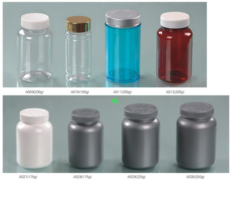 Non - toxic PE PET Medical Packing Material , Medicine Plastic Bottle 60ml 100ml 120ml supplier