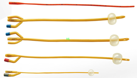 Latex Silicone Coated 2-Way 3-Way Latex Foley Catheter 6Fr-26Fr Medical Tubing Supplies supplier