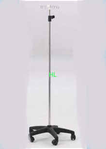 4 Hooks Stainless Steel I.V. Stand With ABS Plastic Base Transfusion supplier