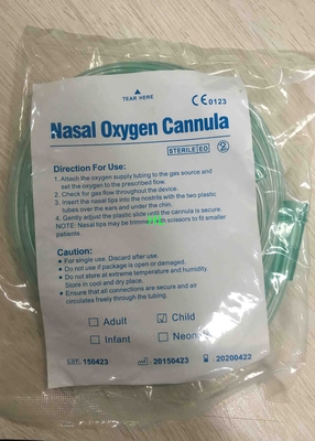 2.0M Disposable Medical Products PVC Nasal Oxygen Cannula FDA / CE / ISO Approved supplier