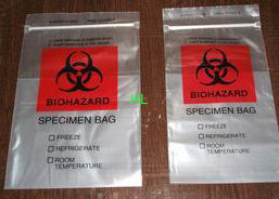 Polyethylene Plastic Heat  Sealing Biohazard Bags meet FDA and EU standard supplier